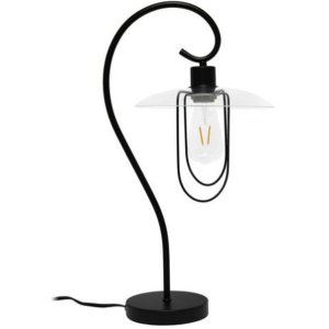 All LHT-4000-BK Lalia Home Modern Metal Scroll Table Lamp, Black