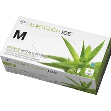 Medline MII MDS195285 Medline Aloetouch Ice Nitrile Gloves - Medium Si