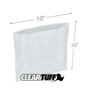 International PB41010 Flat Poly Bags  10 X 10 4 Mil