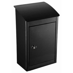 Qualarc WF-PB019 Parcelsentry Junior Locking Wall Mount Mailbox - Blac