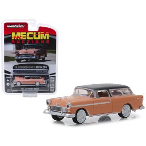 Greenlight 37170A 1955 Chevrolet Nomad Coral With Shadow Gray Top (las