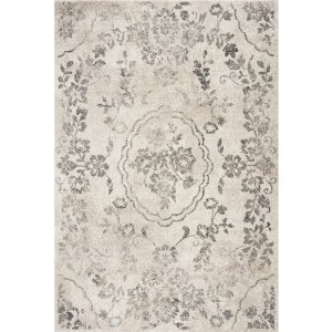 Homeroots.co 353865 3' X 5' Polypropylene Grey Area Rug