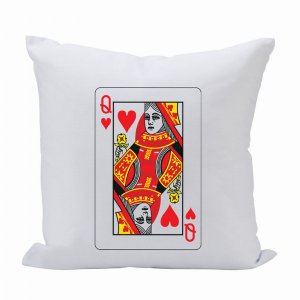 Creative 102630 Pillow 16x16 Queen Of Hearts