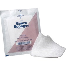 Medline MII NON21422 Medline Sterile 12 Ply Cotton Gauze Sponges - 12 