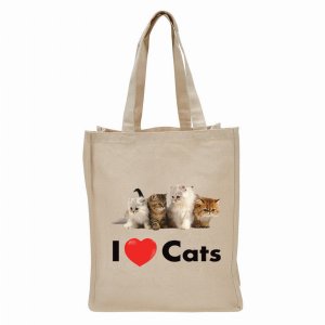 Creative 101740 Tote Bag I Love (heart) Cats