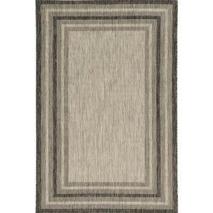 Homeroots.co 375209 3' X 5' Grey Polypropylene Area Rug