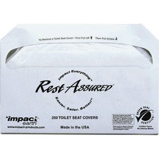 Impact IMP 25177673 Toilet Seat Covers - Half-fold - 250  Pack - 5000 