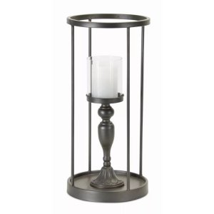 Melrose 78060DS Candle Holder 9.25w X 19.75h Ironglass