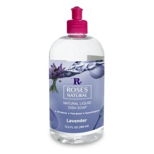 Roses 744790578935 Natural Dish Soap - Lavender 18oz