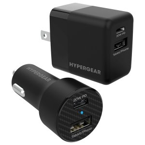 Hypergear 15409 Wallcar Chrgr Bndl Blk