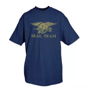 Fox 63-92 S Seal Team T-shirt, Navy Blue - Small