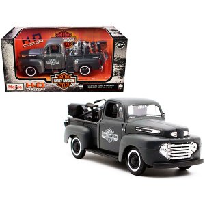 Maisto 32185gry 1948 Ford F-1 Pickup Truck And 1942 Harley-davidson Wl