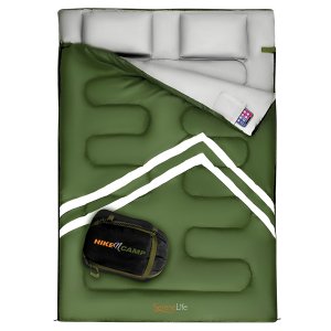 Serene SLSBX9 Double Sleeping Bag Grn