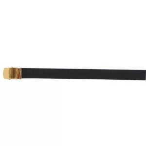 Fox 45-11 BLACK 54 Cotton Web Belt, 12 Pack Brass Buckle - Black