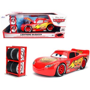 Jada 97751 Lightning Mcqueen 95 Red With Extra Wheels Disney  Pixar Ca