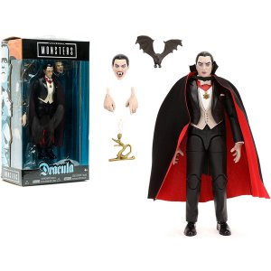 Jada 31959 Dracula 6.25 Moveable Figurine With Bat, Candle And Alterna