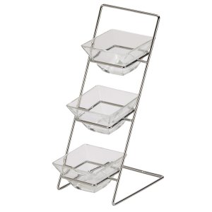 Creative 15460 4 Piece Serving Set 13.5 With 3 Dishes  Rack