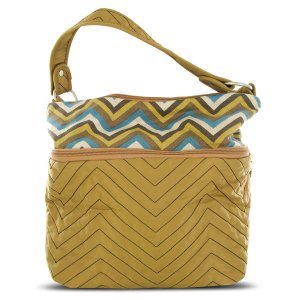 Travelon F09710 850000 Quilted Nylon Zip-top Train Case - Tanzig Zag P