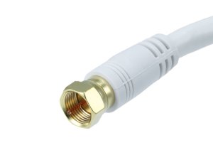 Monoprice 5360 Rg6 Coax Cable W F Type 1.5ft - White