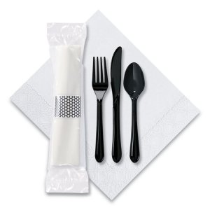 Hoffmaster 119901 Cutlery,kit,exprss,100,bk