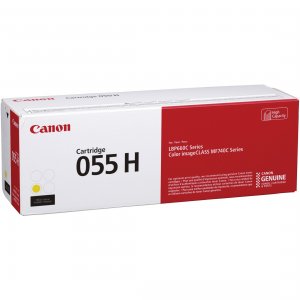 Original Canon 3017C001 055h Toner Cartridge - Yellow - Laser - High Y