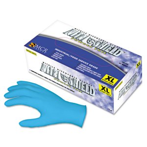 Mcr 6015L Disposable Powder Free Nitrile Gloves - Large Size - Nitrile