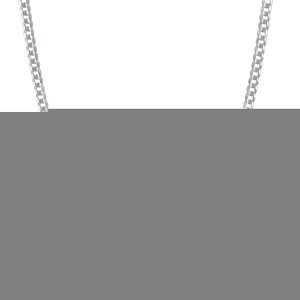 Unbranded 83645-22 3.6mm 14k White Gold Solid Curb Chain Size: 22''