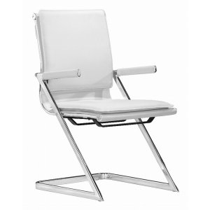 Zuo 215211 Lider Plus Conference Chair (set Of 2) White