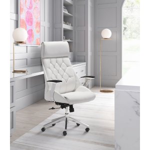 Zuo 205891 Boutique Office Chair White