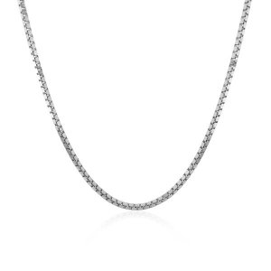 Unbranded 53238-24 14k White Gold Classic Box Chain 1.4mm Size: 24''