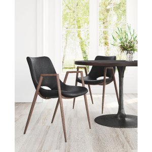 Zuo 101694 Desi Dining Chair (set Of 2) Black