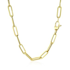 Unbranded 98384-24 14k Yellow Gold Bold Paperclip Chain (4.2 Mm) Size: