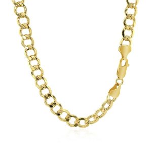 Unbranded 78443-18 6.2mm 14k Yellow Gold Curb Chain Size: 18''