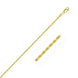 Unbranded 71666-24 2.0mm 14k Yellow Gold Solid Rope Chain Size: 24''