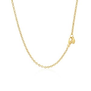 Unbranded 33605-18 14k Yellow Gold Chain Necklace With Polished Knot S