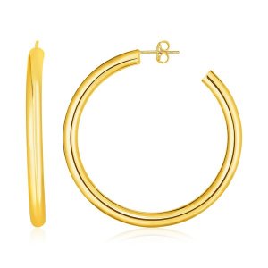 Unbranded 16045 14k Yellow Gold Polished Hoop Earrings