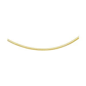 Unbranded 66589-18 14k Yellow Gold Chain In A Classic Omega (3 Mm) Siz