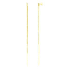 Unbranded 74874 14k Yellow Gold Long Chain Post Earrings