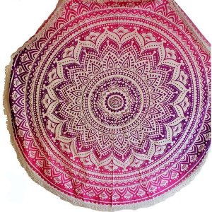 Wild PIC9 Pink Ombre Mandala Tapestry For Bohemian Decor