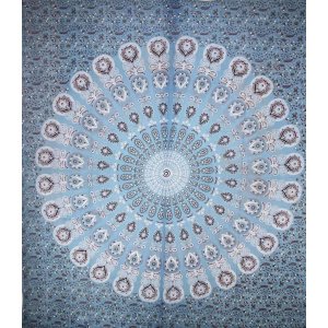 Wild TAPD189 Elephant Herd Mandala Tapestry