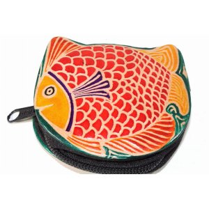 Wild BF105 Colorful Fishies Coin Leather Purse