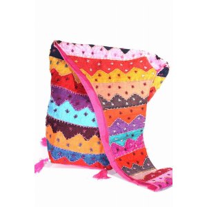 Wild JH183 Carnival Wave Patchwork Jhola Bag