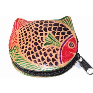 Wild BF108 Colorful Fishies Coin Leather Purse