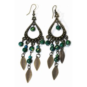 Wild 214 Free Spirit Leaf Dangler Earrings