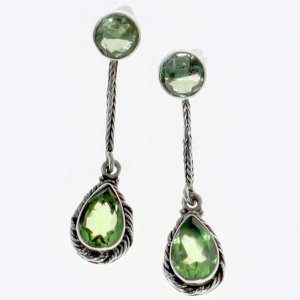 Wild 3UHPRA129 Prasiolite Splendor Earrings