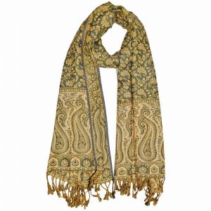 Wild SCA548 Reversible Scarf Pattern Patola Style Paisley Garden Print