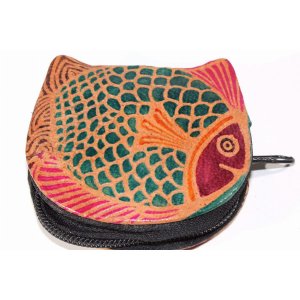 Wild BF102 Colorful Fishies Coin Leather Purse