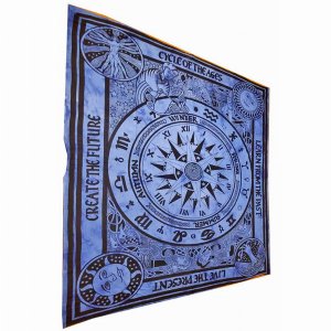 Wild TAPD338 Turquoise Cycle Of The Ages Tapestry