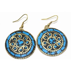 Wild 250 Mosaic Round Earrings