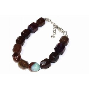 Wild 1136 Unique Mixed Brown Quartz Chunk Yoga Bracelet